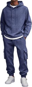 Ensemble de survêtement sportif haut de gamme pour homme, deux pièces, avec veste d'entraînement confortable et pantalon de jogging fuselé pour la course à pied et la salle de sport - Product Image 3