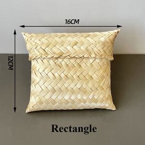 Portefeuille minimaliste de haute qualité artisanat tissé en bambou écologique pour emballage de boîte-cadeau de mariage et souvenirs/cadeaux d'invités - Product Image 6