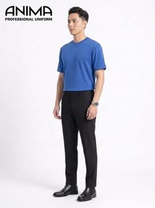 Camiseta de Algodón Azul para Hombre ANIMA, Casual, Transpirable, de Manga Corta - Product Image 2