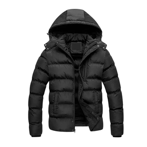 Blouson matelassé personnalisé brillant pour homme, en toile, col montant, logo frontal, imperméable, respirant, grande taille, pour le printemps - Product Image 5
