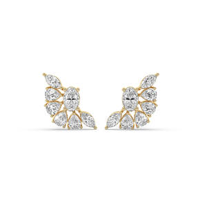 Boucles d'oreilles en diamant cultivé en laboratoire de 3,90 carats, or massif 14 carats, certifiées IGI, légères, durables, bijoux de luxe, cadeau pour femme - Product Image 5