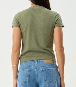 Camiseta Corta para Mujer, de Secado Rápido, Transpirable, Ajustada, de Manga Corta, para Gimnasio y Deporte, con Logotipo Personalizado, Fabricante - Product Image 3