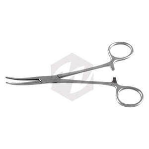 Pinzas Hemostáticas Curvas con Mordazas Dentadas Crile, Tamaños 5.5" y 6.25", Instrumentos Médicos Quirúrgicos de Alta Calidad, Sujeción 6.25" - Product Image 1