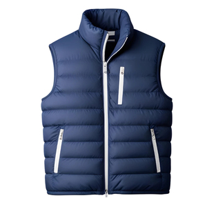 <b>Mens</b> Lightweight Woolen Windproof Puffer <b>Vest</b> Warm Sleeveless Winter Padded Outerwear <b>Thermal</b> Bodywarmer for Outdoor Casual Wear - Product Image 1