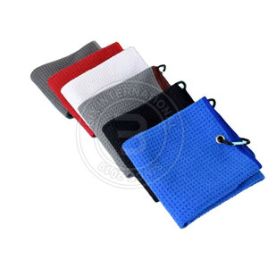 Serviette de golf en tissu gaufré de haute qualité, séchage rapide, design léger, pour usage extérieur et entretien - Product Image 2