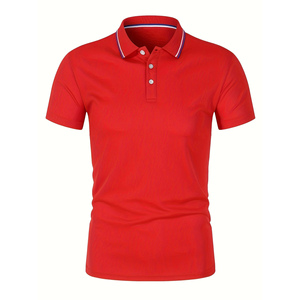 Chemise de golf décontractée pour homme, couleur verte, fabriquée sur mesure au Pakistan, respirante, tricotée, style streetwear et hip-hop - Product Image 5