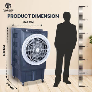 Refroidisseur d'air pour magasin RAMBO 100 LTR AVEC REFROIDISSEUR D'AIR AUTOSWING avec filtre facile à nettoyer et grand réservoir d'eau pour une utilisation quotidienne - Product Image 4