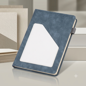 Front Side Pocket Hardcover <b>A5</b> Premium Journal Notebook Multicolor Business Office <b>Diary</b> Custom Logo Printing 80 GSM Inner Pages - Product Image 5
