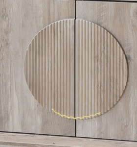 Aparador Moderno Retro Vintage Industrial de Madera de Mango Reciclada con 3 Puertas y Estructura de Hierro para Comedor, Hogar o Cocina - Product Image 6