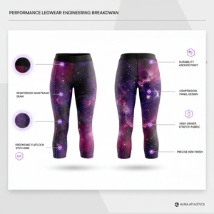 Leggings de yoga capri imprimés personnalisés, taille haute, extensibles, pour la gym, la course et l'entraînement, coupe ajustée, décontractés – Meilleures ventes - Product Image 2
