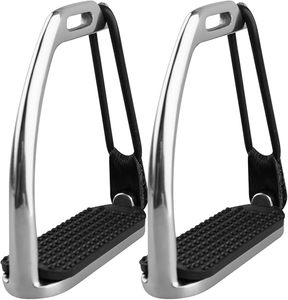 อุปกรณ์ขี่ม้าเพื่อความปลอดภัยพร้อมที่เหยียบสแตนเลสขัดเงาสีเงินพร้อมพื้นกันลื่น อุปกรณ์ขี่ม้าเพื่อความปลอดภัยสำหรับผู้ใหญ่ - Product Image 3