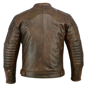 Veste en cuir pour homme tendance, col montant, logo sur le devant, respirante, séchage rapide, service OEM en gros - Product Image 6