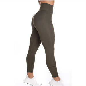 Pantalons de compression athlétiques pour femmes en gros avec marquage personnalisé – Leggings de sport performants avec logo personnalisé - Product Image 3