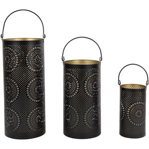 Iron Lanterns With Floral Cutouts Red <b>Blue</b> Green Home Decoration Heat Resistant <b>Candle</b> Holders Table Centerpieces Group multipl - Product Image 3