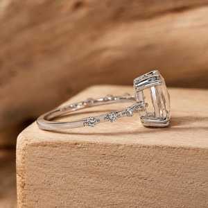 Igi โรสแอนด์โรสโกลด์โรสแอนด์โรสโกลด์แหวนหมั้นเพชรแบบโบราณขนาด10K 14K 18K - Product Image 3