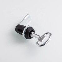 Loquet de compression Hengzhu MS816-1 en alliage de zinc noir bande quart de tour serrure à came