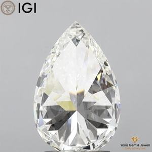 Premium 2,50 Carat Lab Grown Diamond Pear Shape CVD 12,59 MM VVS2 Clarity G Color IGI Certificado Listo para anillo personalizado - Product Image 6