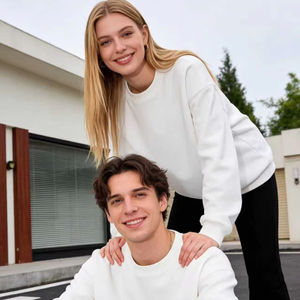 Sweat-shirt pour homme en coton léger, col rond, style décontracté, logo personnalisé, marque privée, OEM, vente en gros, collection de vêtements américains - Product Image 4