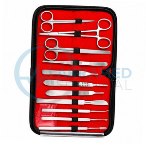 Kit de Disección Quirúrgica Veterinaria de 11 Piezas, Instrumentos de Sutura de Acero Inoxidable con Certificación CE, con Estuche de Transporte - Product Image 6