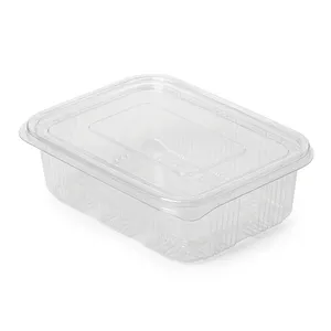 Conteneur à charnière en PET transparent de 1000 ml – Boîte alimentaire jetable en plastique transparent - Product Image 1