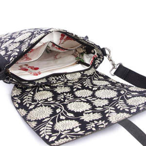 Genuine Leather Crossbody Bag Patterned Flap Shoulder <b>Laptop</b> BagLarge Capacity Lightweight <b>Handbag</b> for Travel Daily Use - Product Image 3