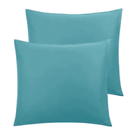 Housse de coussin 100% polyester de haute qualité, couleur unie, anti-acariens, fermeture éclair, pour salon moderne