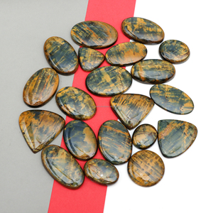 Cabujones Sueltos de Nellite Pietersite Natural Certificados por Terceros, Corte Ovalado, 20-45mm, para Fabricación de Joyería, Venta al Por Mayor - Product Image 1