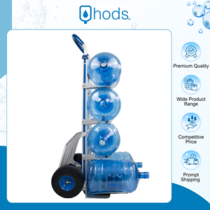 Easy Handling and Durable Lightweight Aluminium Bottle Carrier Trolley for 5 Gallon Bottle Transportation - Product Image 3