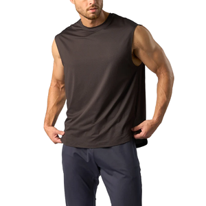 Camiseta Deportiva sin Mangas de Alta Calidad con Logotipo Personalizado, 90% Poliéster, 10% Elastano, Transpirable, para Correr y Hacer Ejercicio - Product Image 3