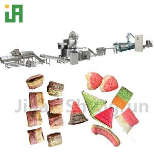Línea de Producción de Snacks Fritos por Extrusión Automática Rentable, Produce Papas Fritas Crujientes, Rollos de <span class=keywords><strong>Pizza</strong></span> y Hojaldres, Máquina de Alta Eficiencia de 700 kg/hora - Product Image 3