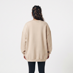 Sweat-shirt en molleton personnalisé pour femme, coupe ample et oversize, pull décontracté chaud pour l'hiver, style streetwear, fabricant de sweat-shirts tendance - Product Image 2