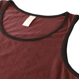 Débardeur décontracté en tricot respirant pour homme, couleur unie, col rond, sans manches, grande taille, 100% polyester - Product Image 4