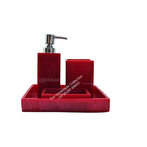 Ensemble de salle de bain en résine époxy de haute qualité avec lavabo de luxe en résine fabriqué en Inde - Product Image 5