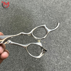 Ciseaux professionnels de coiffure pour la parrure des cheveux, en acier inoxydable 6CR13, 28 dents, pointe arrondie, pour droitiers, manche Dragon moyen - Product Image 4