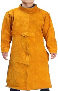 Wholesale Price Cowhide Leather Chest Protective Welding BBQ <b>Work</b> <b>Apron</b> Heavy Duty Genuine Leather Working Welder <b>Aprons</b> - Product Image 6