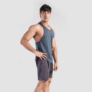 Camisetas de Gimnasio de Color Sólido para Hombre, Secado Rápido, Transpirables, de Algodón de Alta Calidad, Diseño de Logotipo Personalizado, Servicio OEM, Precio de Fábrica al por Mayor - Product Image 3