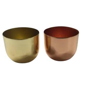 Ensemble de bougies parfumées en métal finition or de luxe, porte-bougie moderne en laiton poli réutilisable, accessoire de décoration intérieure, Pâques - Product Image 6