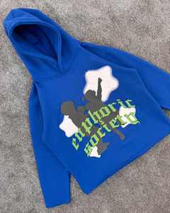 Sweat à capuche zippé Unlucky Gothic surdimensionné noir délavé style streetwear avec tirette étoile - Product Image 2