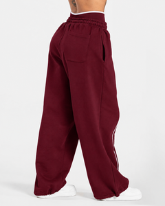Wholesale <b>Women</b> Contrastline Zip <b>Jacket</b> Tracksuit Set Casual Two Piece Outfit Relaxed Fit Wide Leg Pants Matching Clothing Style - Product Image 6