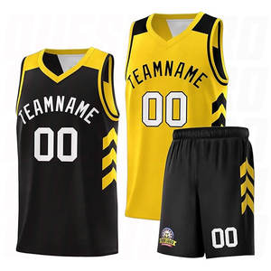 Uniforme de basket-ball classique rétro à rayures verticales personnalisé pour garçons, style vintage, rétro, old school, vêtements de sport d'été - Product Image 1