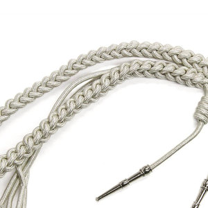 High Quality 100% Cotton Customized Reflective Drawcord Lanyard Cords 8 Strand <b>Braided</b> Coated Finish Uniform <b>Accessory</b> - Product Image 6