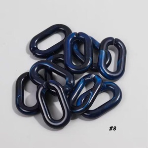 Chaîne à maillons en résine écologique personnalisée, grande taille, multicolores, faite à la main, décoration d'intérieur - Product Image 5