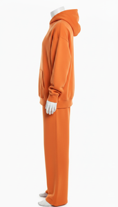 Cotton <b>Fleece</b> Tracksuit Men <b>Women</b> Soft Warm Breathable Fabric Comfortable Casual Daily Wear Hoodie And <b>Jogger</b> Set - Product Image 5
