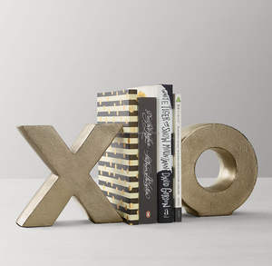 Serre-livres de luxe en laiton avec ailes réglables, parfaits pour une décoration élégante de bureau à domicile et une organisation de livres élégante - Product Image 4