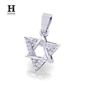 Pendentif étoile de David en diamant, symbole juif Magen David, charme en moissanite, bijoux religieux fins pour hommes et femmes - Product Image 6