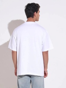 เสื้อยืดโอเวอร์ไซส์ลายกราฟิกสไตล์วินเทจ เสื้อยืดฮิปฮอปสตรีทแวร์ทรงหลวมแบบเรโทร พร้อมลายพิมพ์ตัวหนา เสื้อยืดผ้าฝ้ายเนื้อนุ่ม - Product Image 5