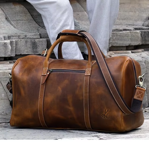 กระเป๋าเดินทางแบบขยายได้ขนาดใหญ่ ดีไซน์ทันสมัย สีน้ำตาล หนังแท้ คุณภาพสูง เหมาะสำหรับทุกเพศ ใช้ได้ทุกโอกาส - Product Image 1