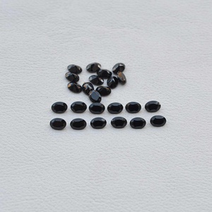 Certified Natural Black Onyx 4x6mm Faceted Oval Cut Loose Gemstone Best Selling AAA Grade From Verified Manufacturer - Product Image 1