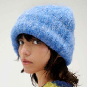 Bonnets en mohair légers et chauds pour l'hiver 2026, couleur personnalisée, étiquette privée, bonnets en mohair - Product Image 5