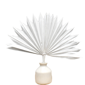 Nouvelle décoration de la maison artificielle Sun Palm Fan avec fleurs séchées Utilisation intérieure Accent floral élégant pour l'espace de vie - Product Image 1